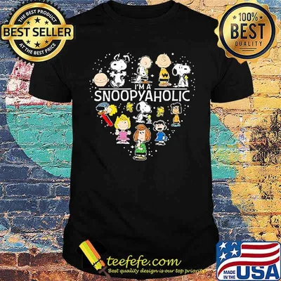Im a snoopy aholic peanuts heart shirt