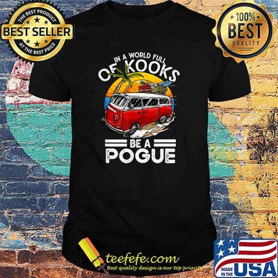 In A World Full Of Kooks Be A Pogue Vintage Sunset T-Shirt