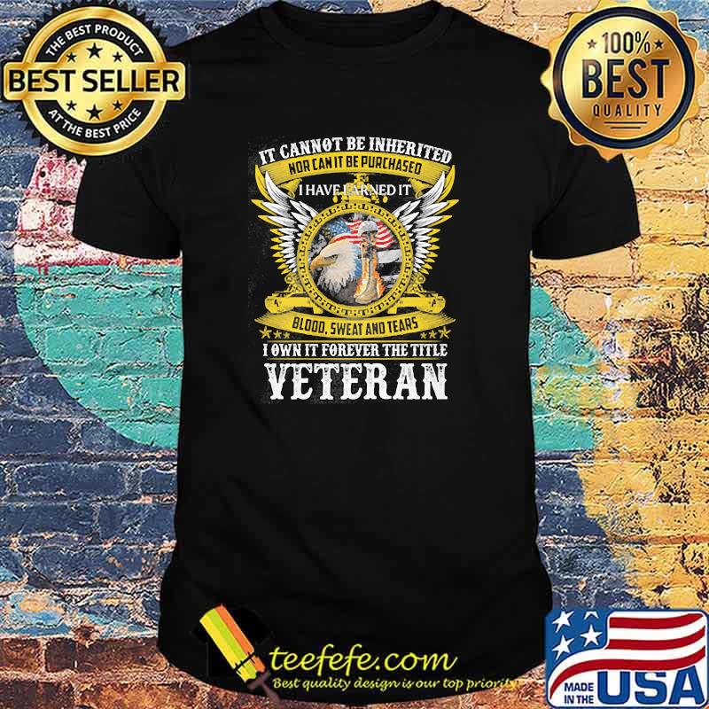 It cannot be inherited nor can it be purchases i own it forever the title veteran eagle shirt