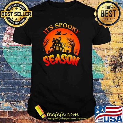 Its spooky season moon ghost halloween shirt