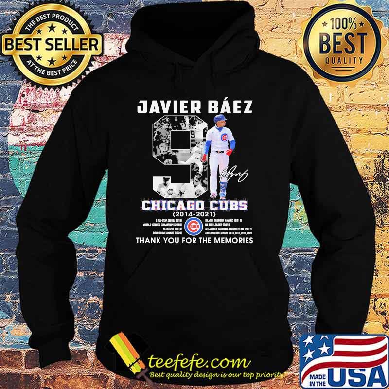 Thank you Javier Baez Chicago Cubs 2014-2021 signature shirt