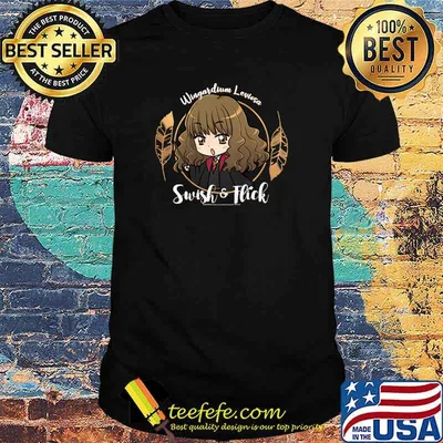 Kids Harry Potter Hermione Granger Swish And Flick Anime Portrait T-Shirt