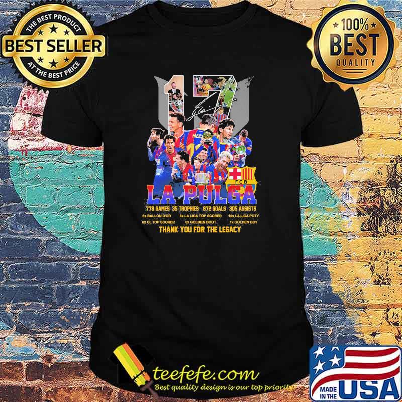 La Pulga messi thank you for the legacy signature shirt