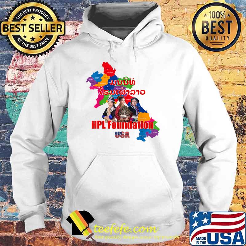 Lao Map HPL Foundation T-Shirt Hoodie Lao Map HPL Foundation T-Shirt Hoodie