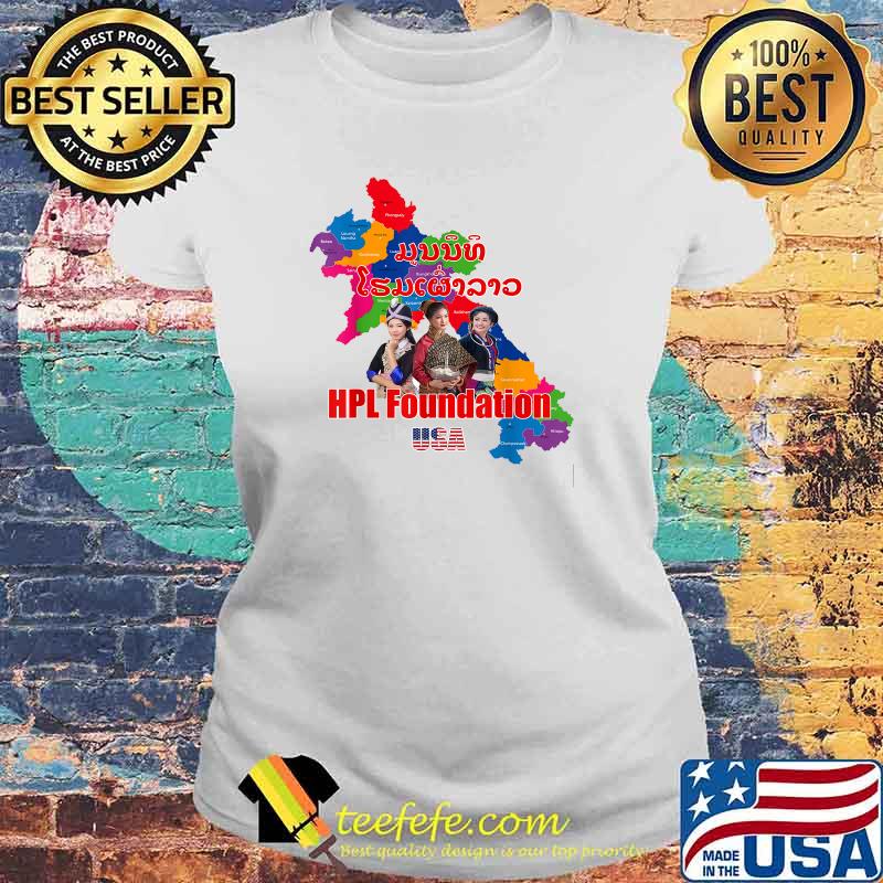 Lao Map HPL Foundation T-Shirt Laides tee Lao Map HPL Foundation T-Shirt Laides tee