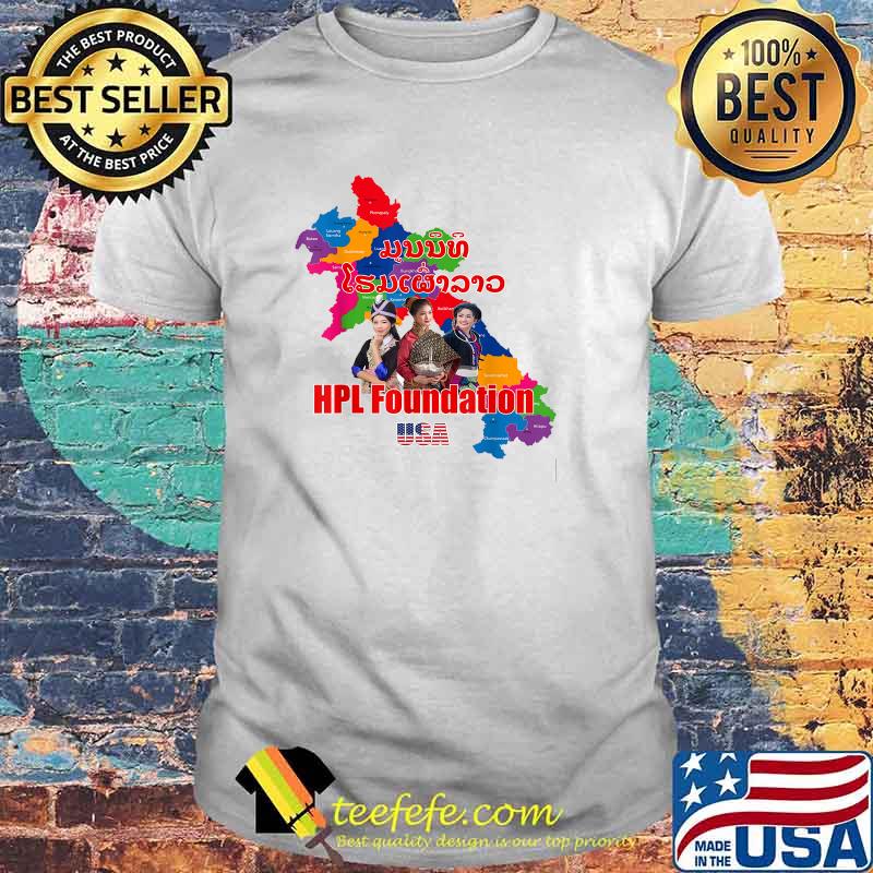 Lao Map HPL Foundation T-Shirt Lao Map HPL Foundation T-Shirt