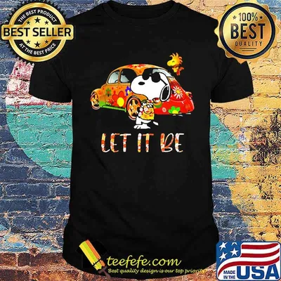 Let it be snoopy summer shirt