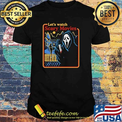 Lets Watch Scary Movies Scream Horror T-Shirt
