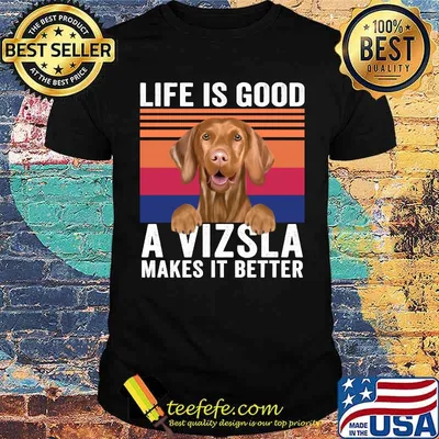 Life Is Good A Vizslas Makes Its Better Vintage T-Shirt