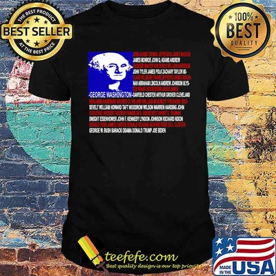 List of Presidents of the United States funny usa flag Premium T-Shirt
