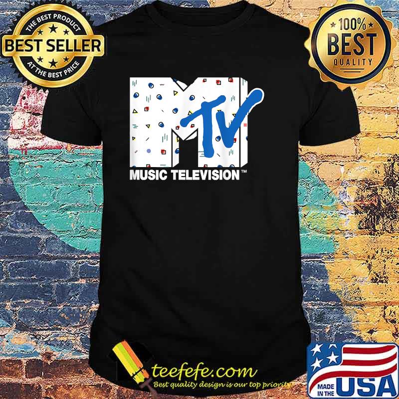 Mademark x MTV - Retro Abstract Shapes Graphic Logo Music Television T-Shirt Mademark x MTV - Retro Abstract Shapes Graphic Logo Music Television T-Shirt