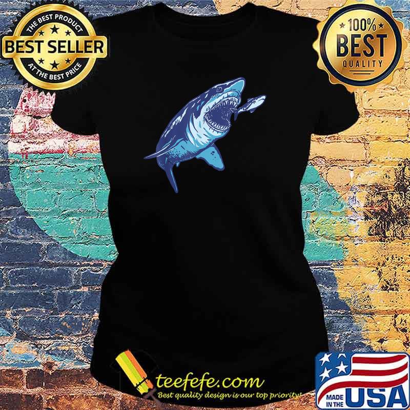Megalodon Shark Retro T-Shirt Ladies tee Megalodon Shark Retro T-Shirt Ladies tee