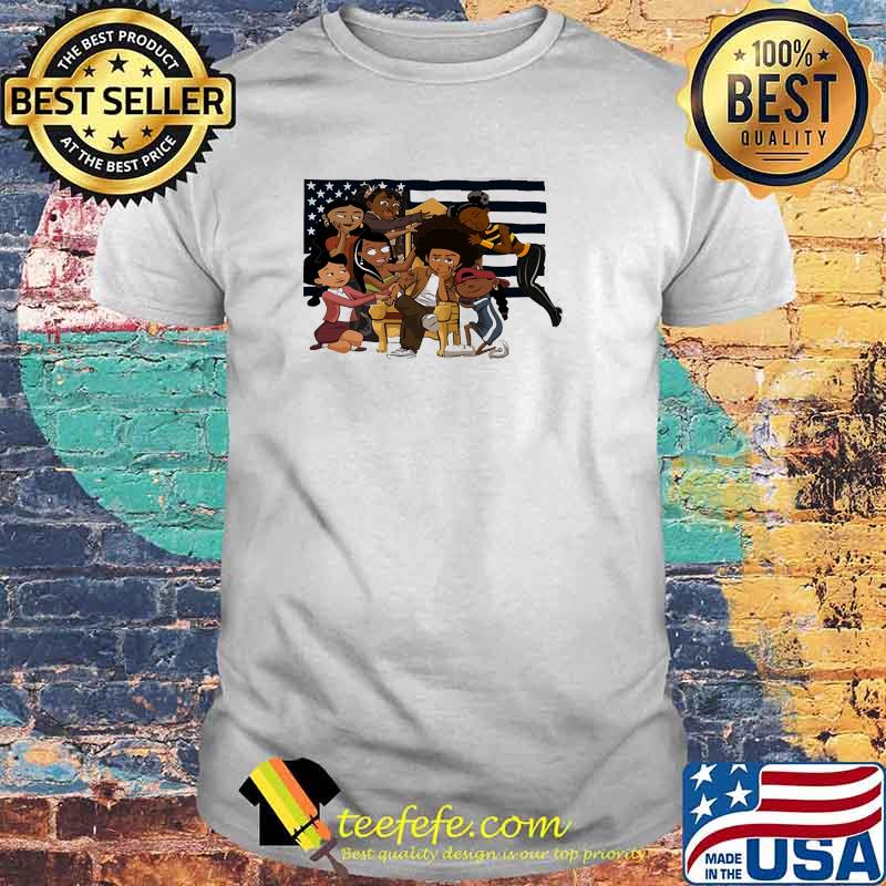 Melanin Friends American Flag Shirt
