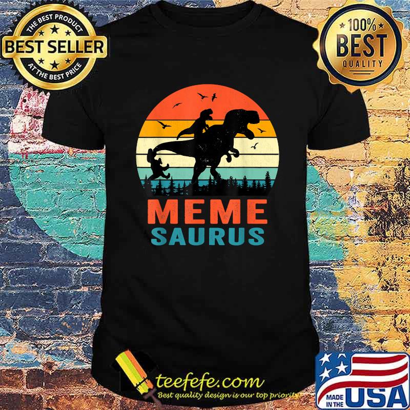 Memesaurus T Rex Dinosaur Vintage T-Shirt