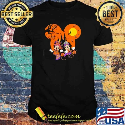 Mickey and Minnie Pumpkin halloween shirt