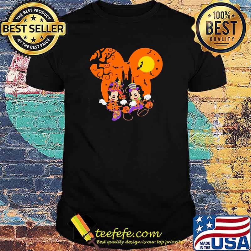 Mickey and Minnie Pumpkin halloween shirt