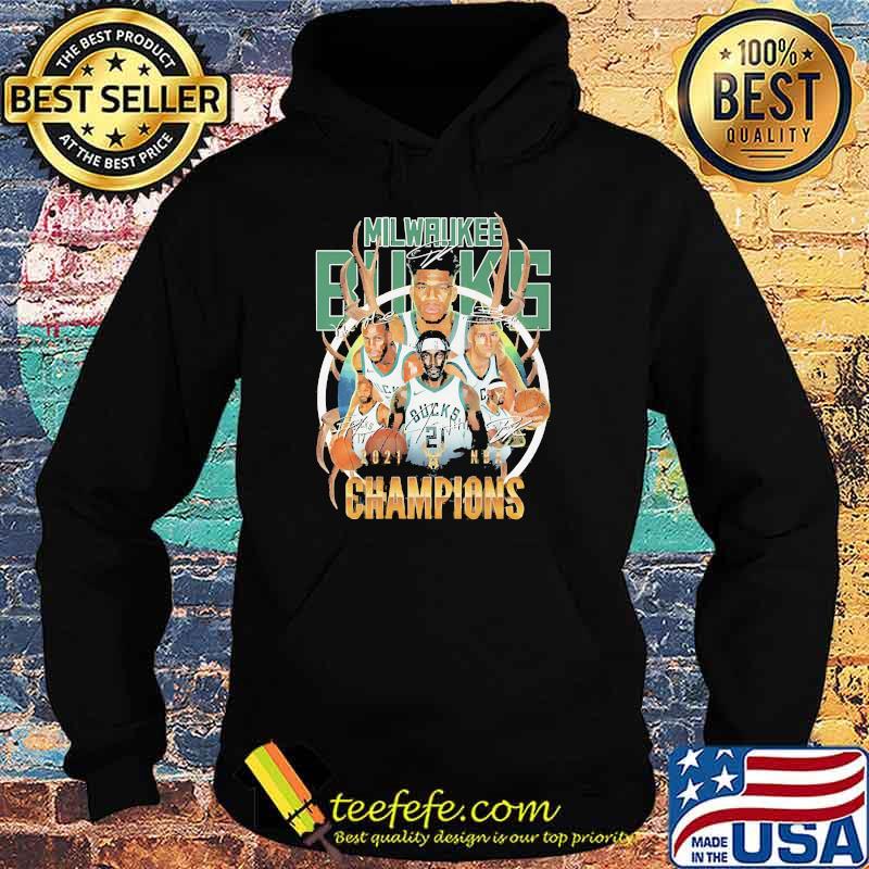 Milwaukee bucks champions 2021 signature s Hoodie Milwaukee bucks champions 2021 signature s Hoodie