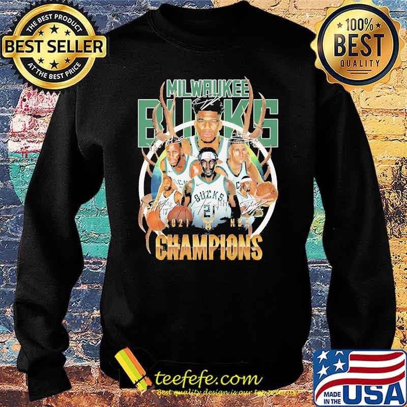 Milwaukee bucks champions 2021 signature s Sweater Milwaukee bucks champions 2021 signature s Sweater