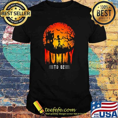 Mummy to be moon skull halloween shirt