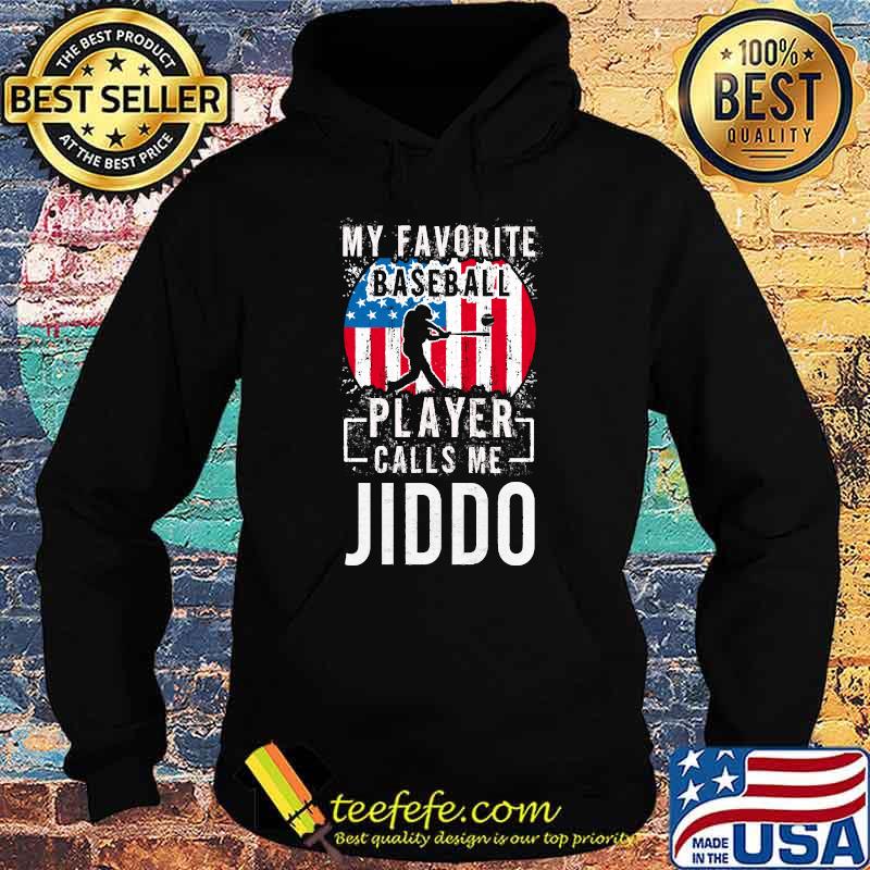 My Favorite Baseball Player Calls Me Jiddo usa flag t-s Hoodie My Favorite Baseball Player Calls Me Jiddo usa flag t-s Hoodie