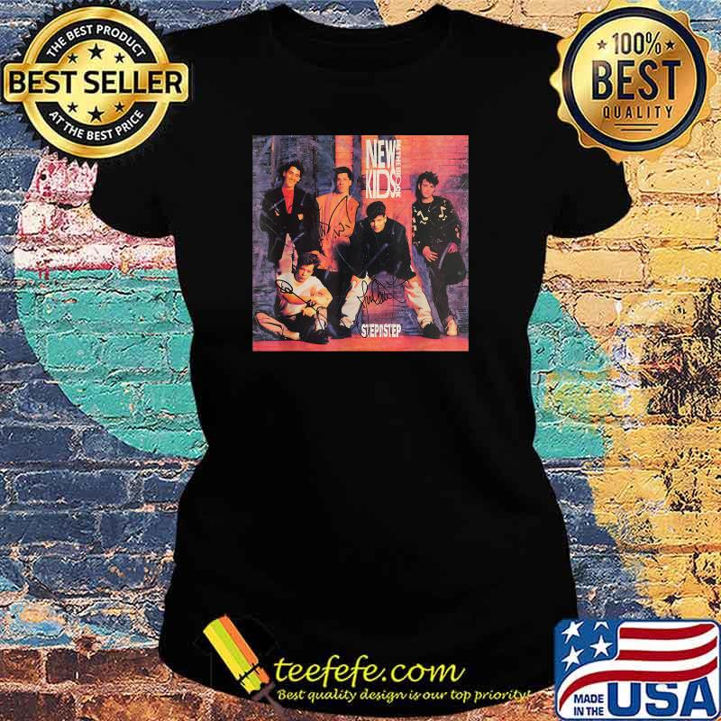 New Kids on the block step by step signatures Vintage T-Shirt Ladies tee New Kids on the block step by step signatures Vintage T-Shirt Ladies tee