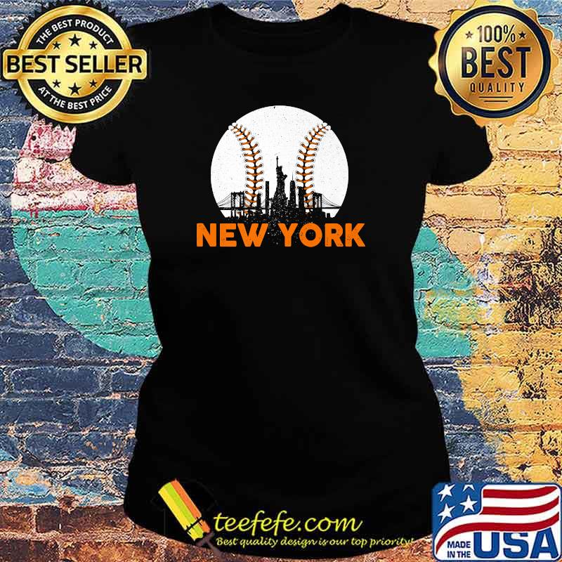 New York Skyline Baseball Lover Vintage Premium T-Shirt Ladies tee New York Skyline Baseball Lover Vintage Premium T-Shirt Ladies tee