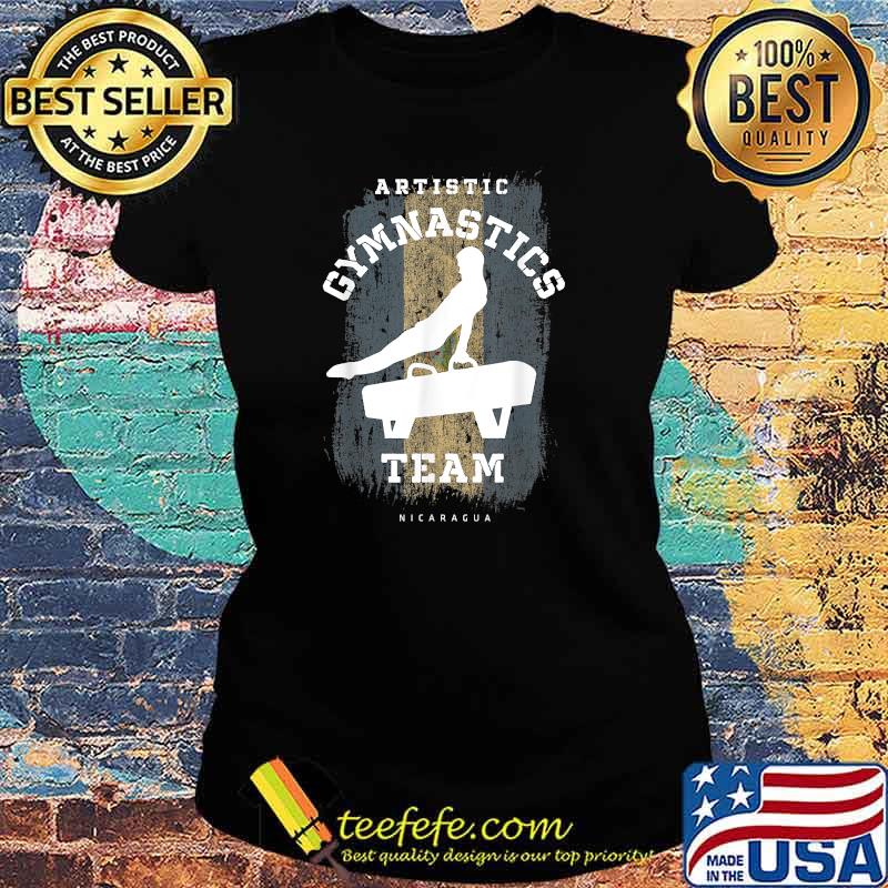 Nicaragua Gymnastics Sports Artistic T-Shirt Ladies tee Nicaragua Gymnastics Sports Artistic T-Shirt Ladies tee