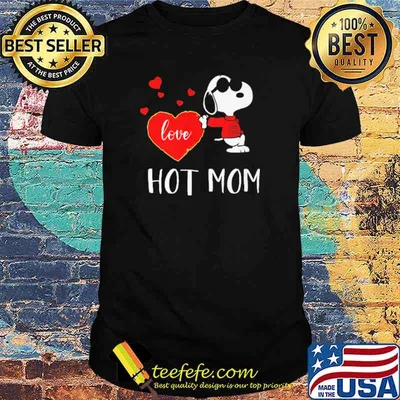 Nice love Hot Mom Snoopy Shirt