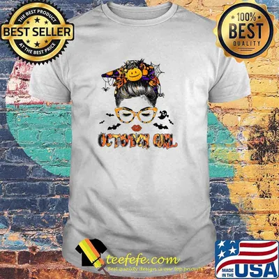 October Girl Woman Face Wink Eyes Lady Face Birthday Gift T-Shirt