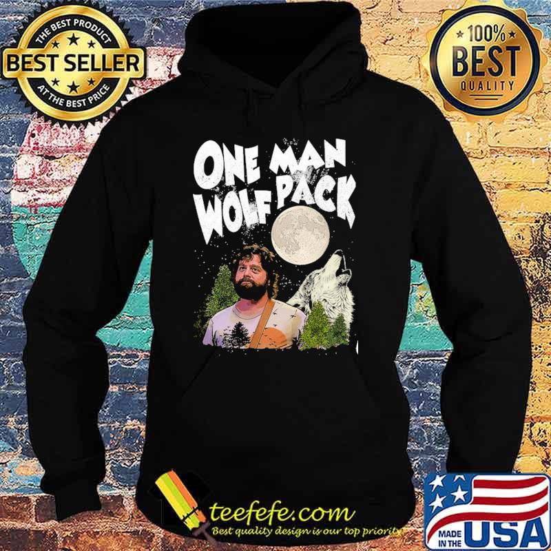 One Man Wolf Pack Shirt Hoodie One Man Wolf Pack Shirt Hoodie