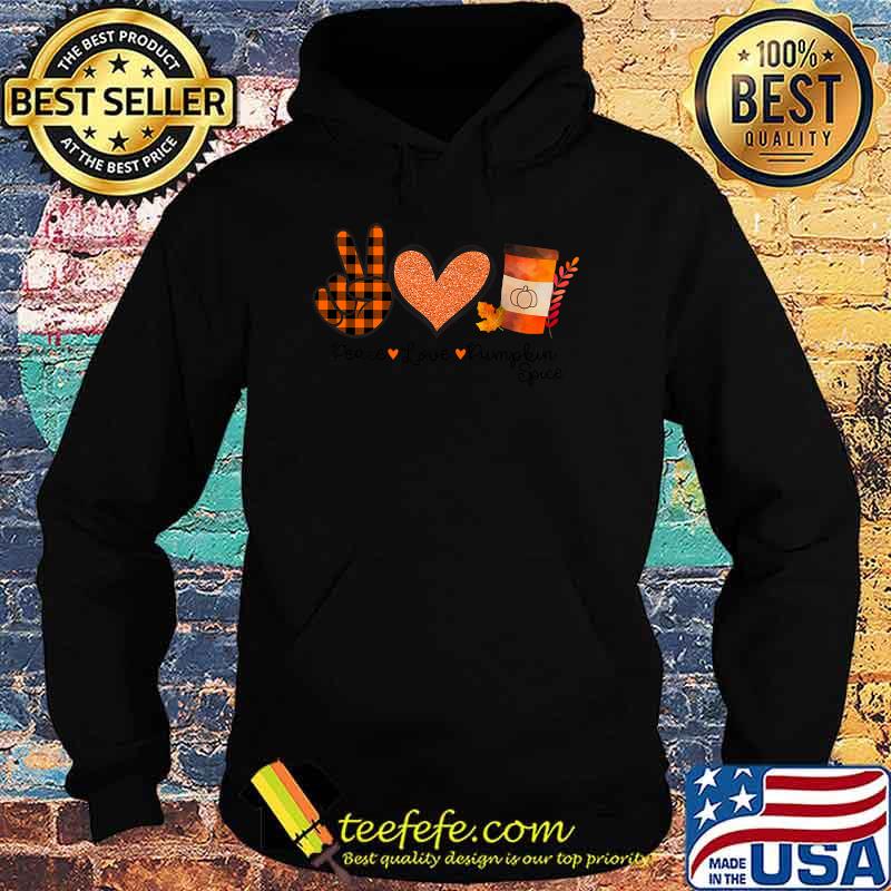 Peace Love Pumpkin Spice Halloween T-Shirt Hoodie Peace Love Pumpkin Spice Halloween T-Shirt Hoodie