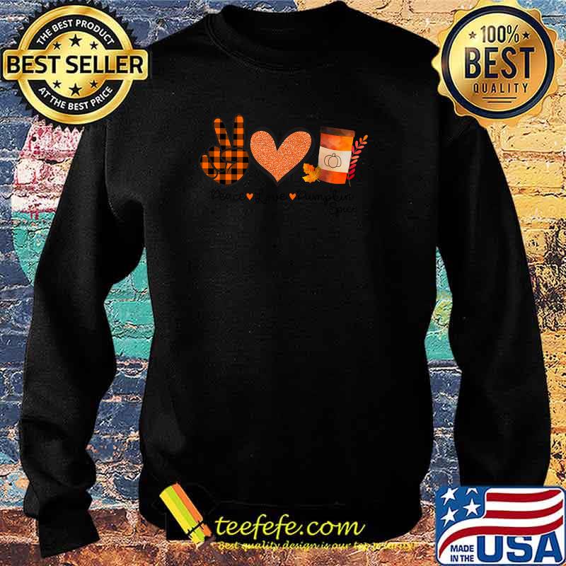 Peace Love Pumpkin Spice Halloween T-Shirt Sweater Peace Love Pumpkin Spice Halloween T-Shirt Sweater