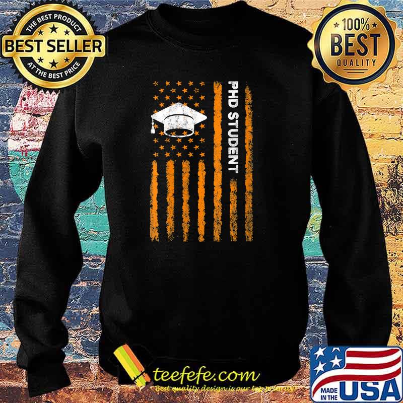 Ph.D Student Dissertation Doctorate Graduation Usa Flag T-Shirt Sweater Ph.D Student Dissertation Doctorate Graduation Usa Flag T-Shirt Sweater