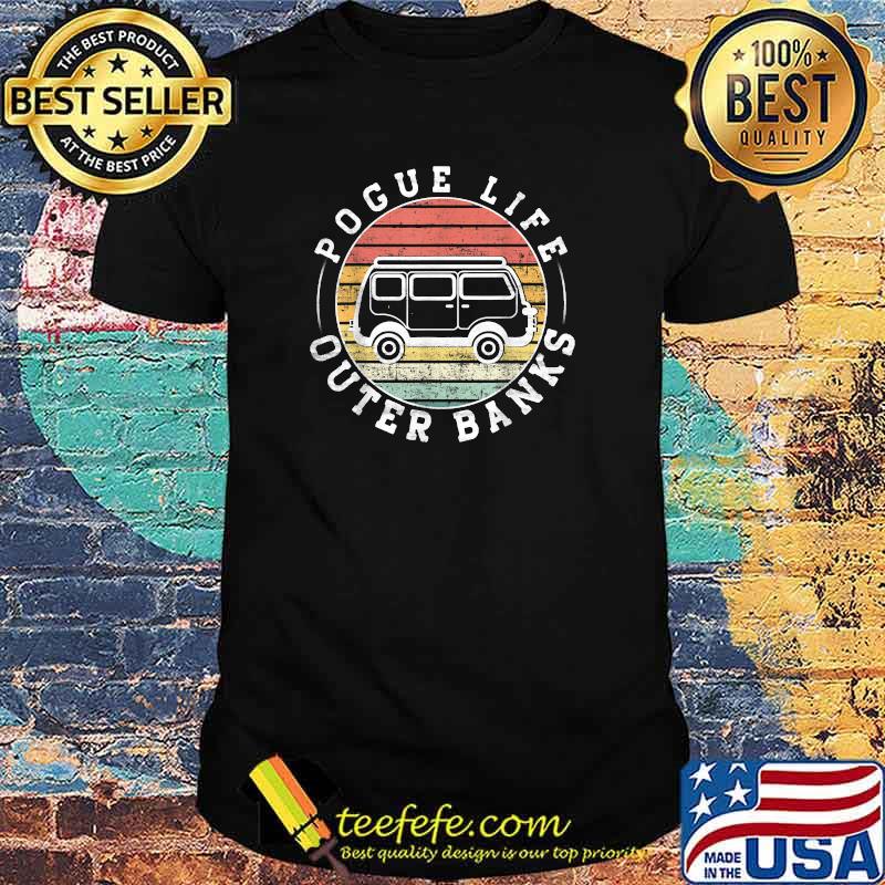 Pogue Life Outer Banks Surf Van Obx Fun Beach Vintage T-Shirt