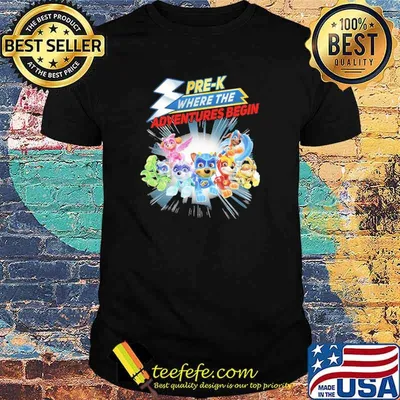 Pre K Where The Adventures Begin Dog Shirt