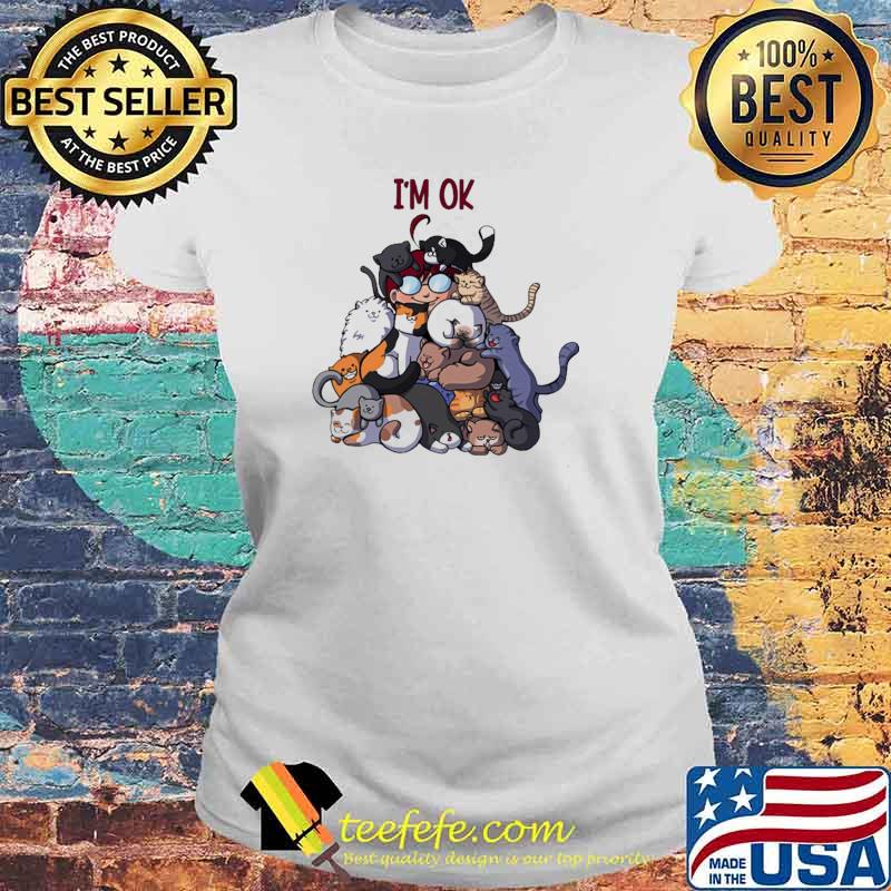 Premium i'm Ok Redhead Cat Shirt Laides tee Premium i'm Ok Redhead Cat Shirt Laides tee