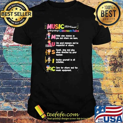 Premium music Classroom Rules Shirt