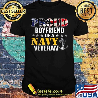 Proud Boyfriend Of A Navy Veteran T-Shirt
