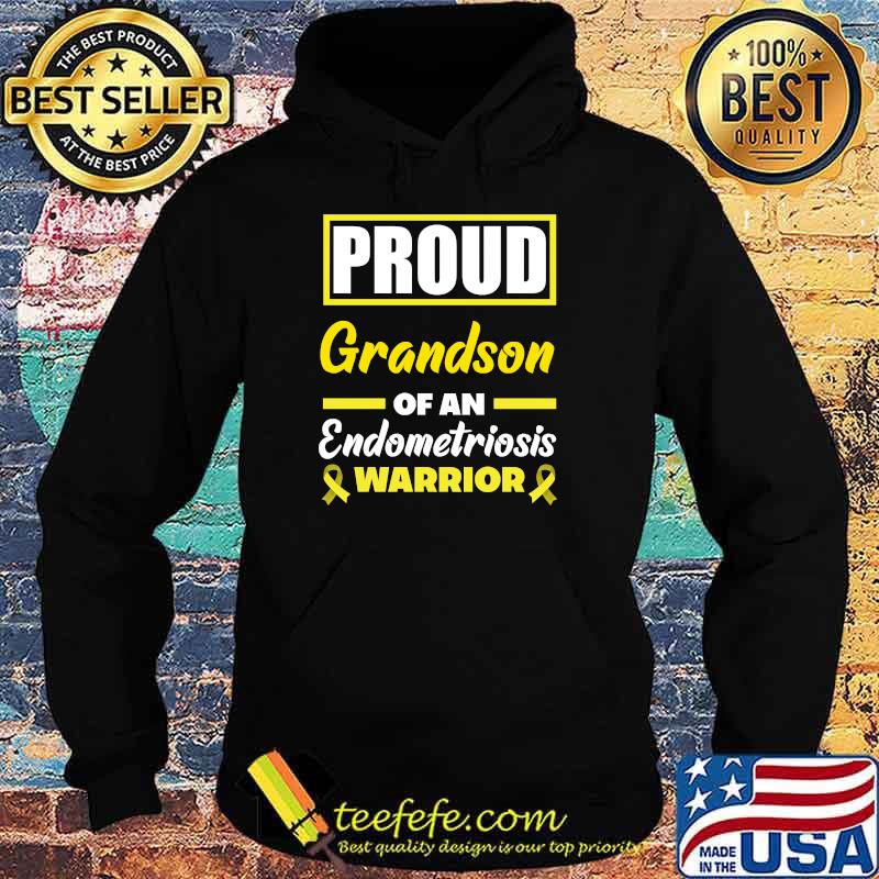 Proud Grandson Of An Endometriosis Warrior Endo Awareness T-Shirt Hoodie Proud Grandson Of An Endometriosis Warrior Endo Awareness T-Shirt Hoodie