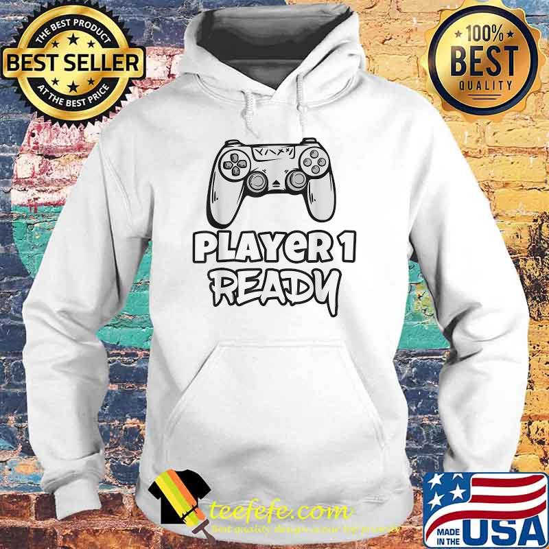 Retro Player 1 Ready Cute New Dad Gifts for Video Gamers T-Shirt Hoodie Retro Player 1 Ready Cute New Dad Gifts for Video Gamers T-Shirt Hoodie