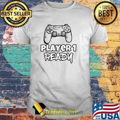 Retro Player 1 Ready Cute New Dad Gifts for Video Gamers T-Shirt