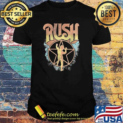 Retro Rush Tee music band for Starman T-Shirt