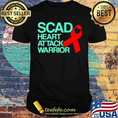 SCAD Heart Attack Survivor Warrior Awareness T-Shirt