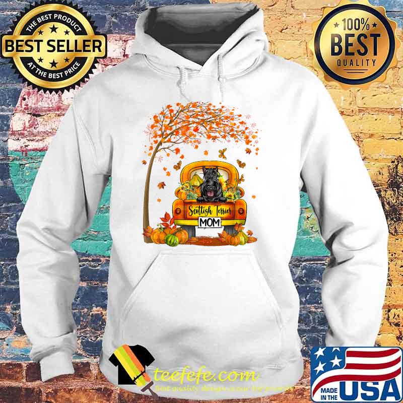 Scottish Terrier Mom Autumn Tree Thanksgiving Pumpkin T-Shirt Hoodie Scottish Terrier Mom Autumn Tree Thanksgiving Pumpkin T-Shirt Hoodie