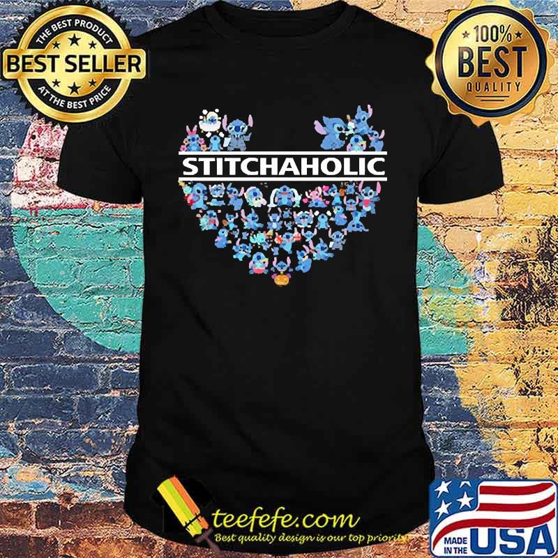 Shititchaholic heart stitch shirt