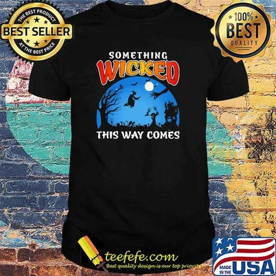 Something wicked this way comes moon halloween shirt