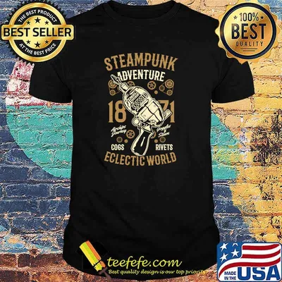 Steam Punk Adventure Eclectic 1871 World Goggles T-Shirt