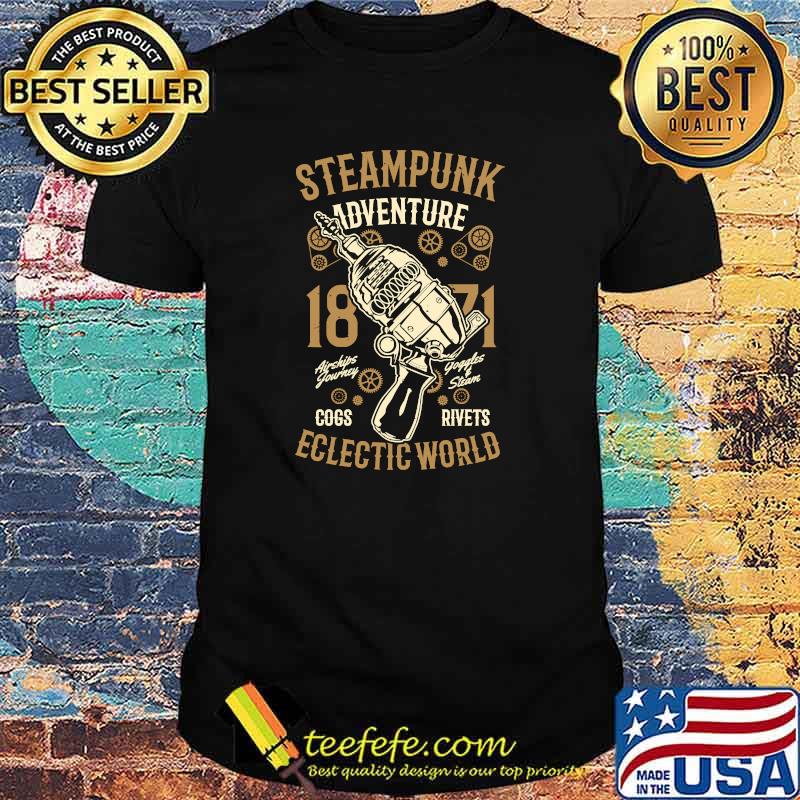 Steam Punk Adventure Eclectic 1871 World Goggles T-Shirt Steam Punk Adventure Eclectic 1871 World Goggles T-Shirt