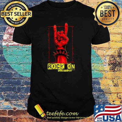 Teamstrange Rock On Devil Horns Metal Style T-Shirt