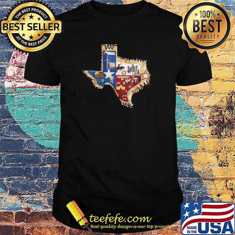 Texas State Map Country CaWestern Rodeo Cowgirl Horse Girl T-Shirt Texas State Map Country CaWestern Rodeo Cowgirl Horse Girl T-Shirt